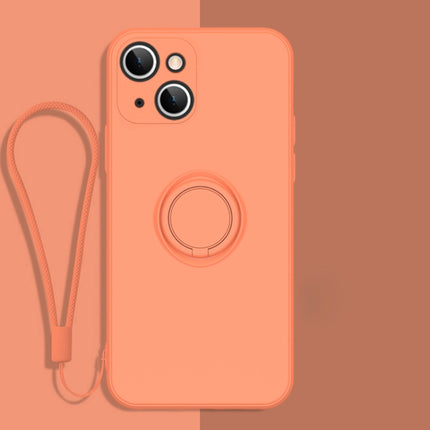 Funda protectora de silicona líquida con todo incluido para teléfono con soporte para anillo y cordón, para iPhone 13 Pro, para iPhone 13 Pro Max