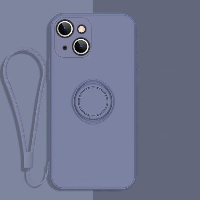 All-inclusive-Telefonschutzhülle aus flüssigem Silikon mit Ringhalter und Umhängeband, für iPhone 13 Pro, für iPhone 13 Pro Max