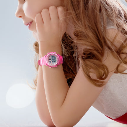 SKMEI 1451 LED Digital Stopwatch Chronograph Luminous Children Sports Electronic Watch, 1451(Transparent Rose Red), 1451(White Shell Blue Circle), 1451(Yellow Shell Blue Circle), 1451(Black Shell Blue Circle), 1451(Transparent Pink Blue)               ...