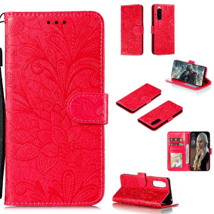 Lace Flower Horizontal Flip Leather Case with Holder & Card Slots & Wallet & Photo Frame, For Sony Xperia 5, For Nokia 7.2, For Xiaomi Mi 9 Pro