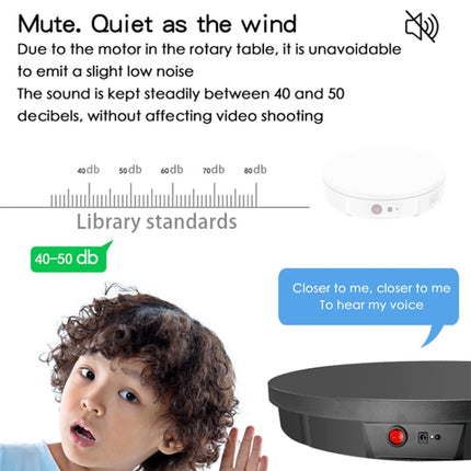 52cm Remote Control Electric Rotating Turntable Display Stand Video Shooting Props Turntable, Plug-in Power