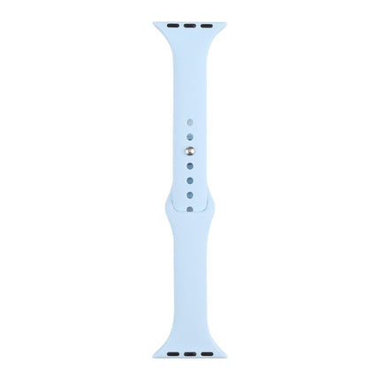 Slimming Silicone Replacement Watchband For Apple Watch Series, 7 45mm / 6&SE&5&4 44mm / 3&2&1 42mm
