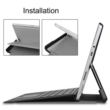 Solid Color Electric Pressed Horizontal Flip Tablet Leather Case with Holder, For Microsoft Surface Pro 8