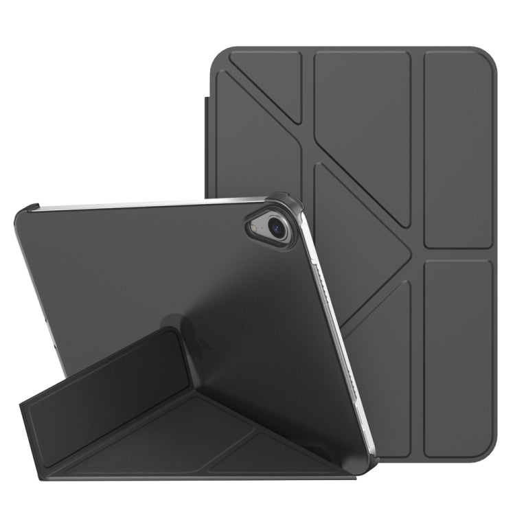 Double-sided Matte Translucent PC Deformation Tablet Leather Case with Holder & Sleep / Wake-up Function, For iPad mini 2024 / mini 6