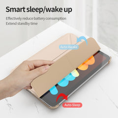 Double-sided Matte Translucent PC Deformation Tablet Leather Case with Holder & Sleep / Wake-up Function, For iPad mini 2024 / mini 6