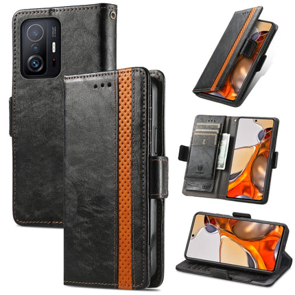 CaseNeo Splicing Dual Magnetic Buckle Leather Case with Holder & Card Slots & Wallet, For Xiaomi 11T / 11T Pro, For Samsung Galaxy S20 FE