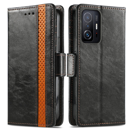 CaseNeo Splicing Dual Magnetic Buckle Leather Case with Holder & Card Slots & Wallet, For Xiaomi 11T / 11T Pro, For Samsung Galaxy S20 FE