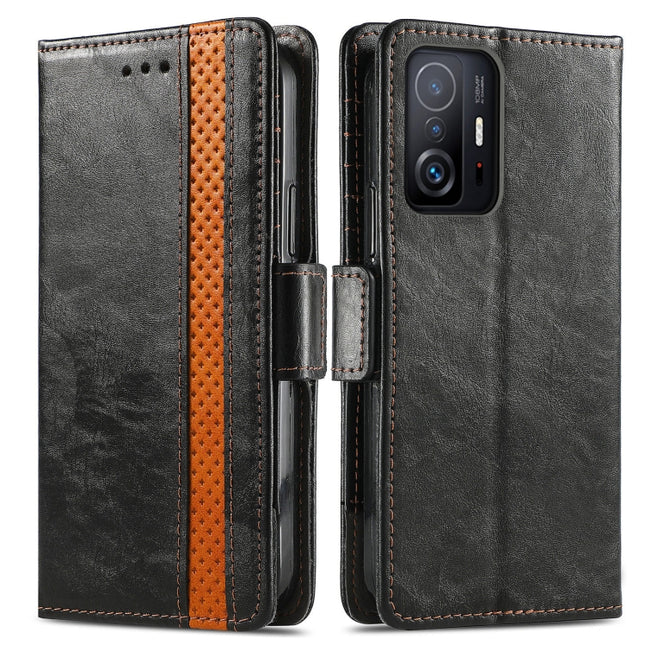 CaseNeo Splicing Dual Magnetic Buckle Leather Case with Holder & Card Slots & Wallet, For Xiaomi 11T / 11T Pro, For Samsung Galaxy S20 FE