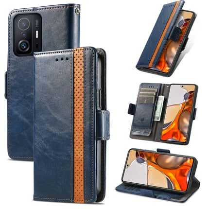CaseNeo Splicing Dual Magnetic Buckle Leather Case with Holder & Card Slots & Wallet, For Xiaomi 11T / 11T Pro, For Samsung Galaxy S20 FE