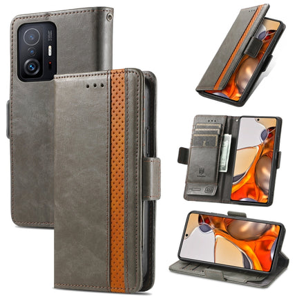 CaseNeo Splicing Dual Magnetic Buckle Leather Case with Holder & Card Slots & Wallet, For Xiaomi 11T / 11T Pro, For Samsung Galaxy S20 FE