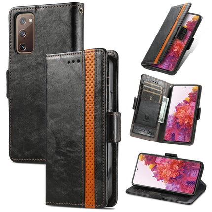 CaseNeo Splicing Dual Magnetic Buckle Leather Case with Holder & Card Slots & Wallet, For Xiaomi 11T / 11T Pro, For Samsung Galaxy S20 FE