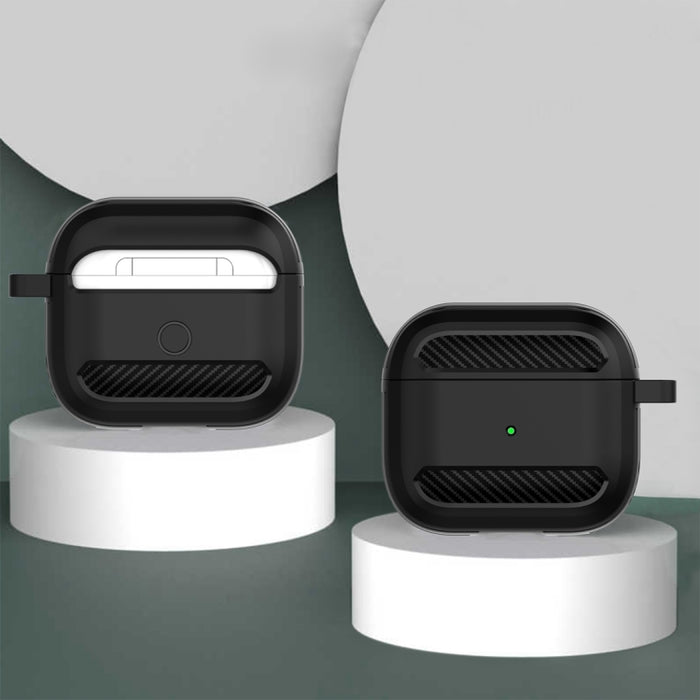 Anti-Fall-Kopfhörer-Schutzhülle aus Kohlefaser für AirPods 3