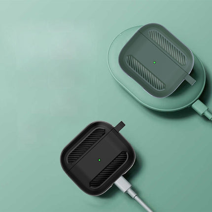 Carbon Fiber Anti-fall Earphones Protective Case, For AirPods 3