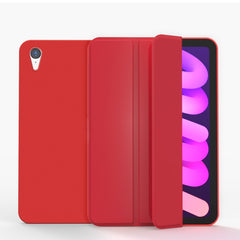 Double-sided Matte TPU Tablet Leather Case with 3-folding Holder & Sleep / Wake-up Function, For iPad mini 2024 / mini 6