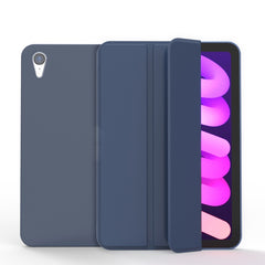 Double-sided Matte TPU Tablet Leather Case with 3-folding Holder & Sleep / Wake-up Function, For iPad mini 2024 / mini 6