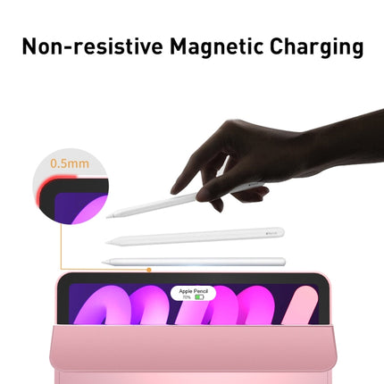 Funda de piel sintética mate de doble cara para tableta con soporte plegable en 3 direcciones y función de suspensión/activación, para iPad mini 2024/mini 6