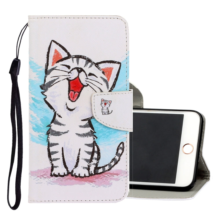 3D Colored Drawing Horizontal Flip PU Leather Case with Holder & Card Slots & Wallet, For iPhone 6 / 6s