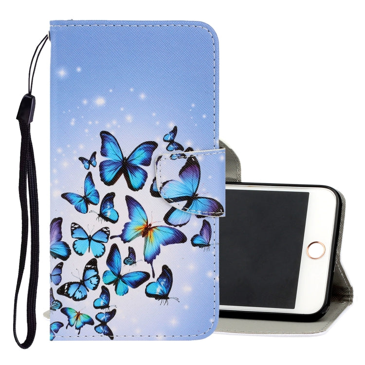 3D Colored Drawing Horizontal Flip PU Leather Case with Holder & Card Slots & Wallet, For iPhone 6 / 6s