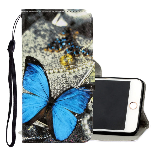 Estuche de cuero PU con tapa horizontal con dibujo en color 3D, ranuras para tarjetas y billetera, para iPhone 6/6s