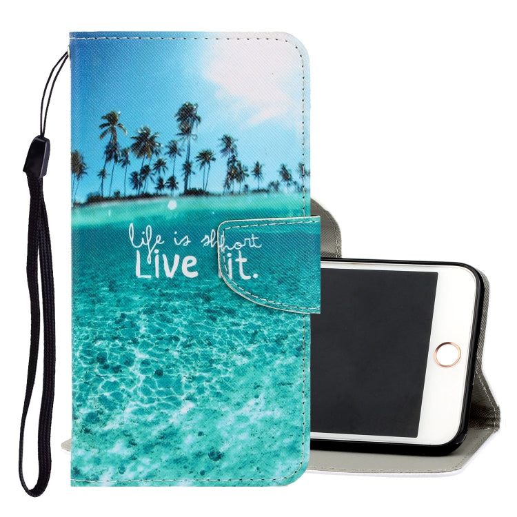 3D Colored Drawing Horizontal Flip PU Leather Case with Holder & Card Slots & Wallet, For iPhone 6 / 6s