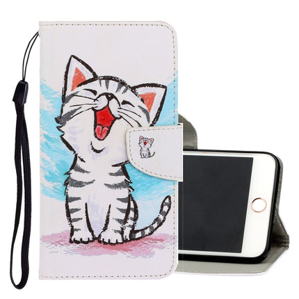 Estuche de cuero PU con tapa horizontal con dibujo en color 3D, ranuras para tarjetas y billetera, para iPhone 6 Plus/6s Plus