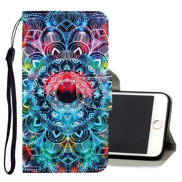 Estuche de cuero PU con tapa horizontal con dibujo en color 3D, ranuras para tarjetas y billetera, para iPhone 6 Plus/6s Plus