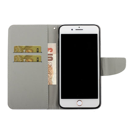 Estuche de cuero PU con tapa horizontal con dibujo en color 3D, ranuras para tarjetas y billetera, para iPhone 6 Plus/6s Plus