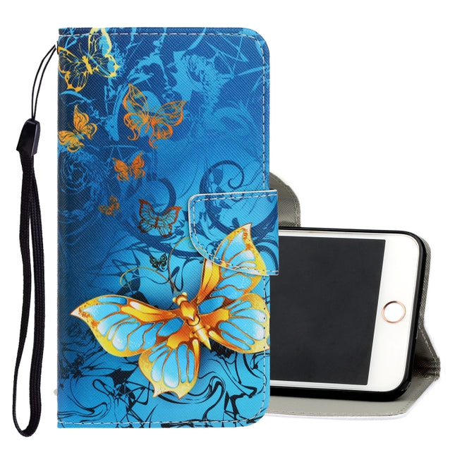 Estuche de cuero PU con tapa horizontal con dibujo en color 3D, ranuras para tarjetas y billetera, para iPhone 6 Plus/6s Plus