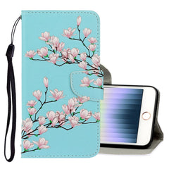 3D Colored Drawing Horizontal Flip PU Leather Case with Holder & Card Slots & Wallet, For iPhone SE 2022 / SE 2020 / 8 / 7