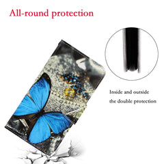 3D Colored Drawing Horizontal Flip PU Leather Case with Holder & Card Slots & Wallet, For iPhone SE 2022 / SE 2020 / 8 / 7