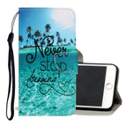 For iPhone 8 Plus / 7 Plus / Blue Coconut Grove