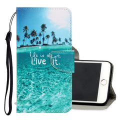 3D Colored Drawing Horizontal Flip PU Leather Case with Holder & Card Slots & Wallet, For iPhone 8 Plus / 7 Plus, For iPhone 11