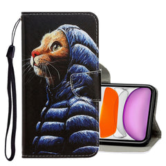 3D Colored Drawing Horizontal Flip PU Leather Case with Holder & Card Slots & Wallet, For iPhone 11