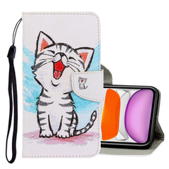 3D Colored Drawing Horizontal Flip PU Leather Case with Holder & Card Slots & Wallet, For iPhone 11