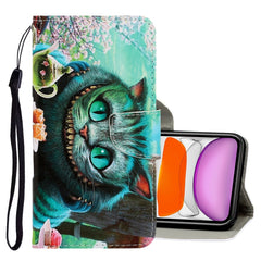 3D Colored Drawing Horizontal Flip PU Leather Case with Holder & Card Slots & Wallet, For iPhone 11