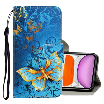 Horizontale Flip-Hülle aus PU-Leder mit 3D-Farbzeichnung, Halter, Kartenfächern und Geldbörse, für iPhone 11