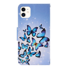 3D Colored Drawing Horizontal Flip PU Leather Case with Holder & Card Slots & Wallet, For iPhone 11