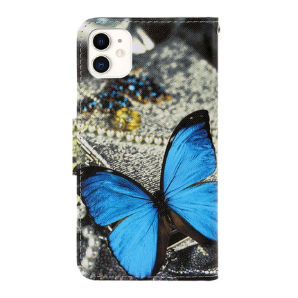 Horizontale Flip-Hülle aus PU-Leder mit 3D-Farbzeichnung, Halter, Kartenfächern und Geldbörse, für iPhone 11
