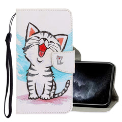 3D Colored Drawing Horizontal Flip PU Leather Case with Holder & Card Slots & Wallet, For iPhone 11 Pro