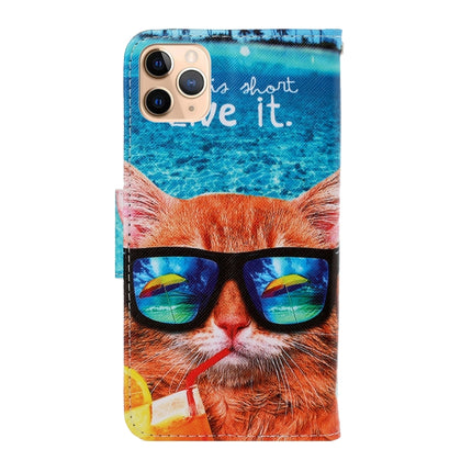 Funda de piel sintética con tapa horizontal con dibujo en color 3D, ranuras para tarjetas y billetera, para iPhone 11 Pro