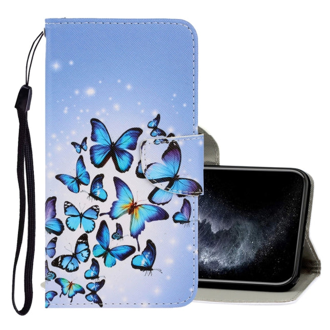 3D Colored Drawing Horizontal Flip PU Leather Case with Holder & Card Slots & Wallet, For iPhone 11 Pro