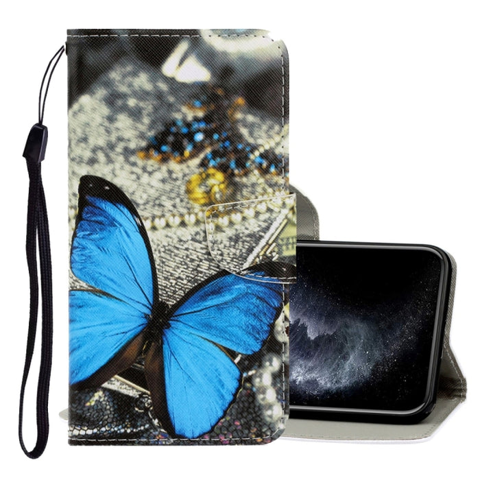Horizontale Flip-Hülle aus PU-Leder mit 3D-Farbzeichnung, Halter, Kartenfächern und Geldbörse, für iPhone 11 Pro