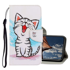 3D Colored Drawing Horizontal Flip PU Leather Case with Holder & Card Slots & Wallet, For iPhone X / XS