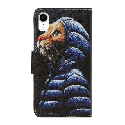 3D Colored Drawing Horizontal Flip PU Leather Case with Holder & Card Slots & Wallet, For iPhone XR
