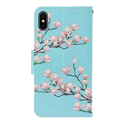 3D Colored Drawing Horizontal Flip PU Leather Case with Holder & Card Slots & Wallet, For iPhone XS Max