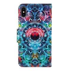 3D Colored Drawing Horizontal Flip PU Leather Case with Holder & Card Slots & Wallet, For iPhone XS Max