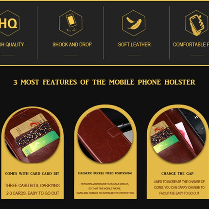 idewei Crazy Horse Texture Horizontal Flip Leather Phone Case with Holder & Card Slots & Wallet, For ZTE Blade V30 Vita, For Huawei Honor X30i