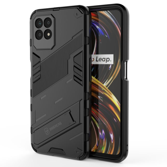 Punk Armor 2 in 1 PC + TPU Shockproof Phone Case with Invisible Holder, For Realme 8i