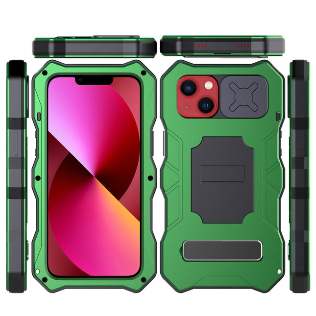 Camshield Shockproof Waterproof Dustproof Metal Case with Holder, For iPhone 13, For iPhone 13 Pro, For iPhone 13 Pro Max, For iPhone 12 / 12 Pro