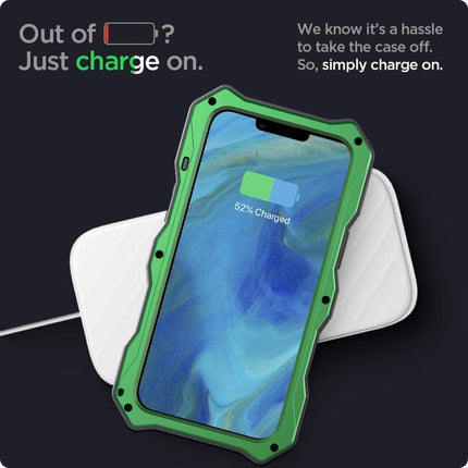 Camshield Shockproof Waterproof Dustproof Metal Case with Holder, For iPhone 13, For iPhone 13 Pro, For iPhone 13 Pro Max, For iPhone 12 / 12 Pro